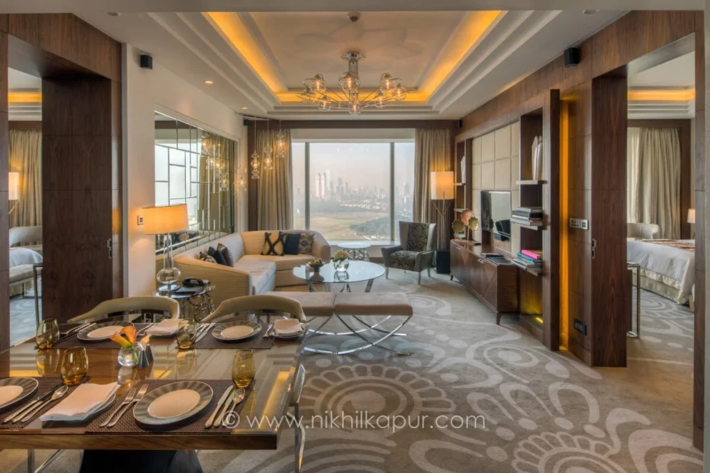 Luxury hotel interior photographed at the St. Regis
