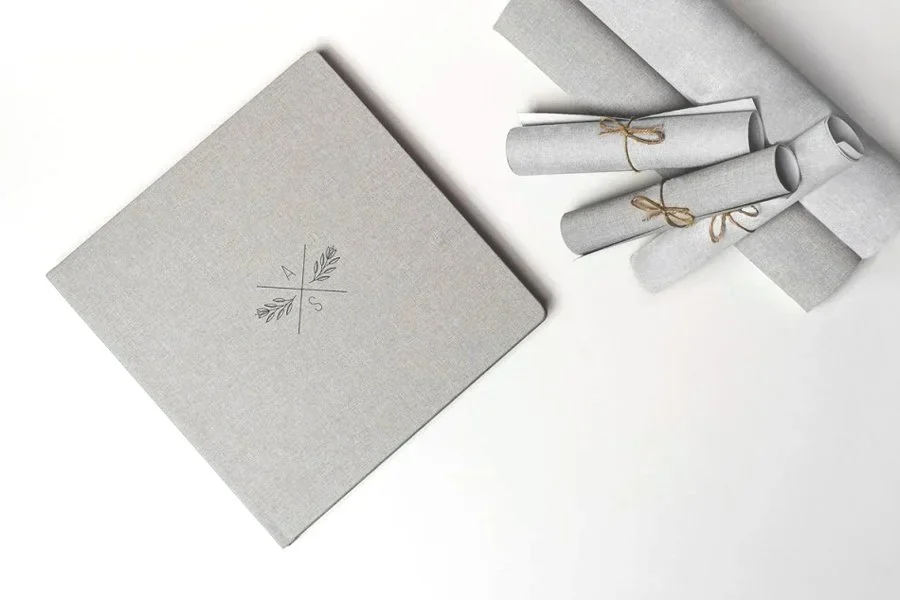 Japanese linen photo album cover