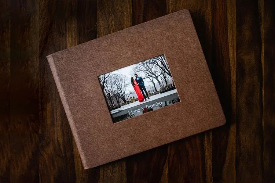 Vegan leather photo album cover