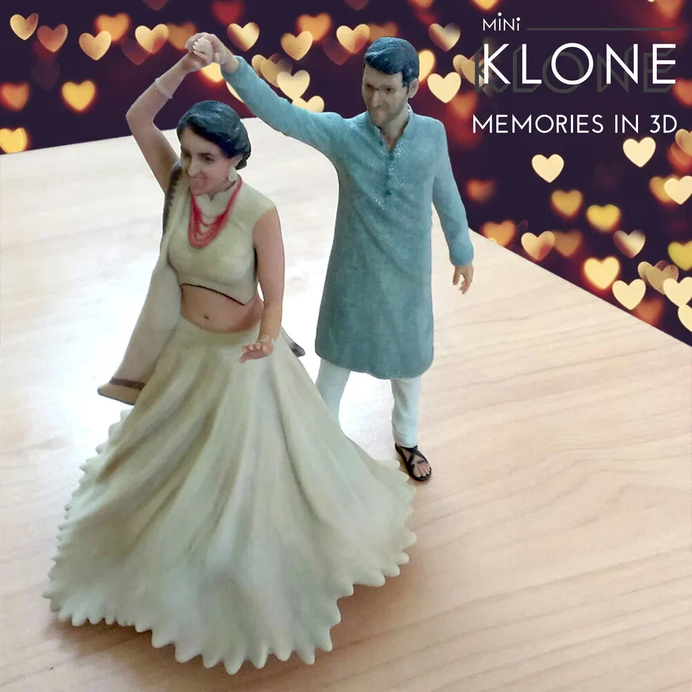 Mini Klone of a couple dancing, Nimit and Riya